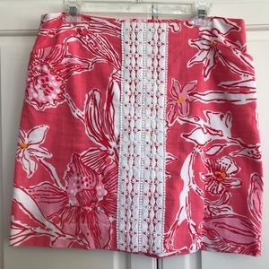 Lilly Pullitzer Pink Skirt. Size 10.